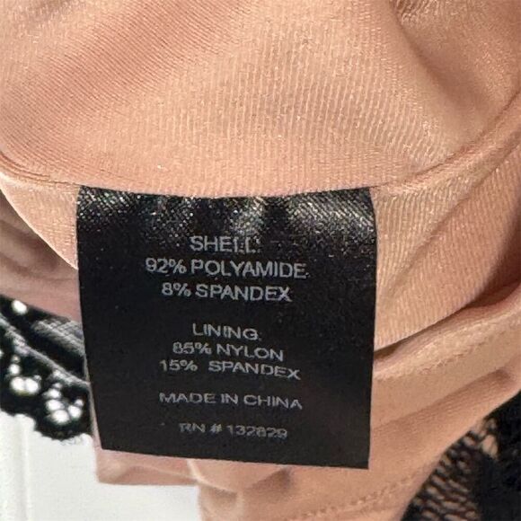 Lace Bodycon Mini Dress Black Nude L NWT Goth Glam - Picture 7 of 9